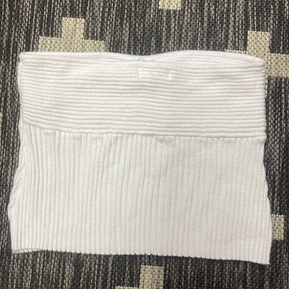 LA Hearts Medium White Tube Top Sweater - Picture 2 of 3